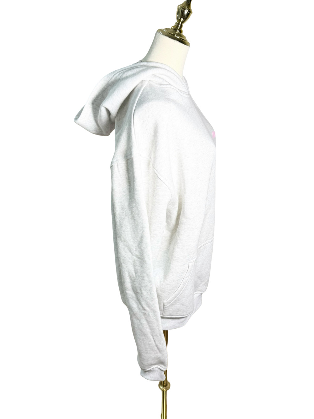 White Fox 11th Street Oversized Hoodie in Ash Grey - Picture 3 of 9